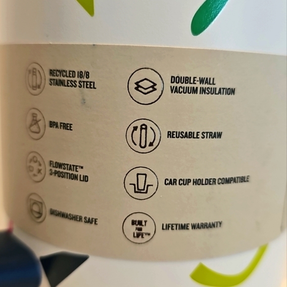 NWT Stanley Cup 40oz The Flowstate Quencher H2.O Tumbler Confetti Terazzo White - Picture 4 of 6